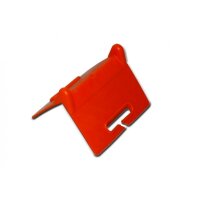 Kantenschoner, rot, mit Schlitz bis 50 mm