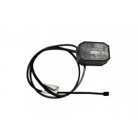 ASPÖCK Flexipoint LED Begrenzungsleuchte weiß mit Rückstrahler, 1 m DC-Flachkabel
