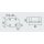 ASPÖCK Flexipoint LED Begrenzungsleuchte weiß mit Rückstrahler, 1 m DC-Flachkabel
