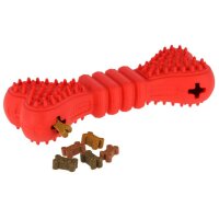 Knochen ToyFastic, befüllbar,  rot, 17 x 6 x 4 cm